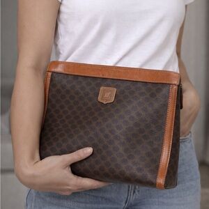 Authentic Celine Macadam Clutch bag preowned condition with certificate